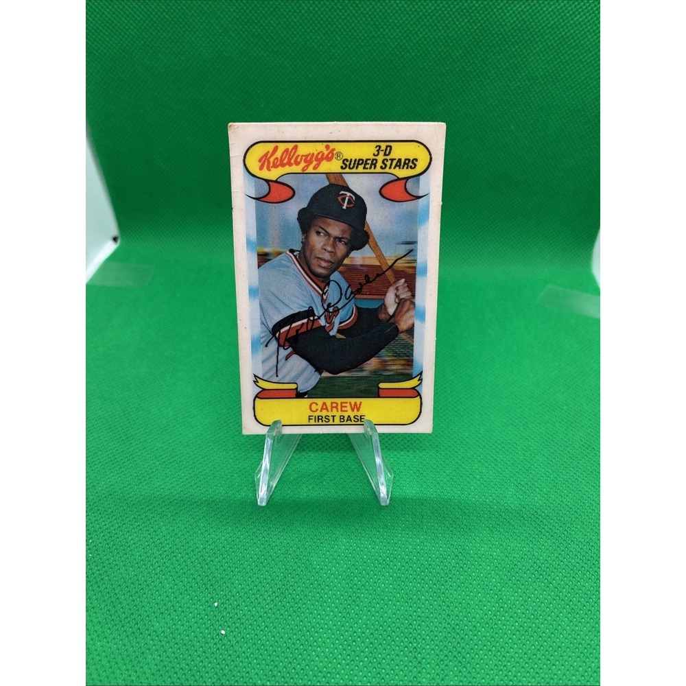 Rod Carew 1978 Kellogg's 3-D (HOF) Minnesota Twins #29 -Great Condition